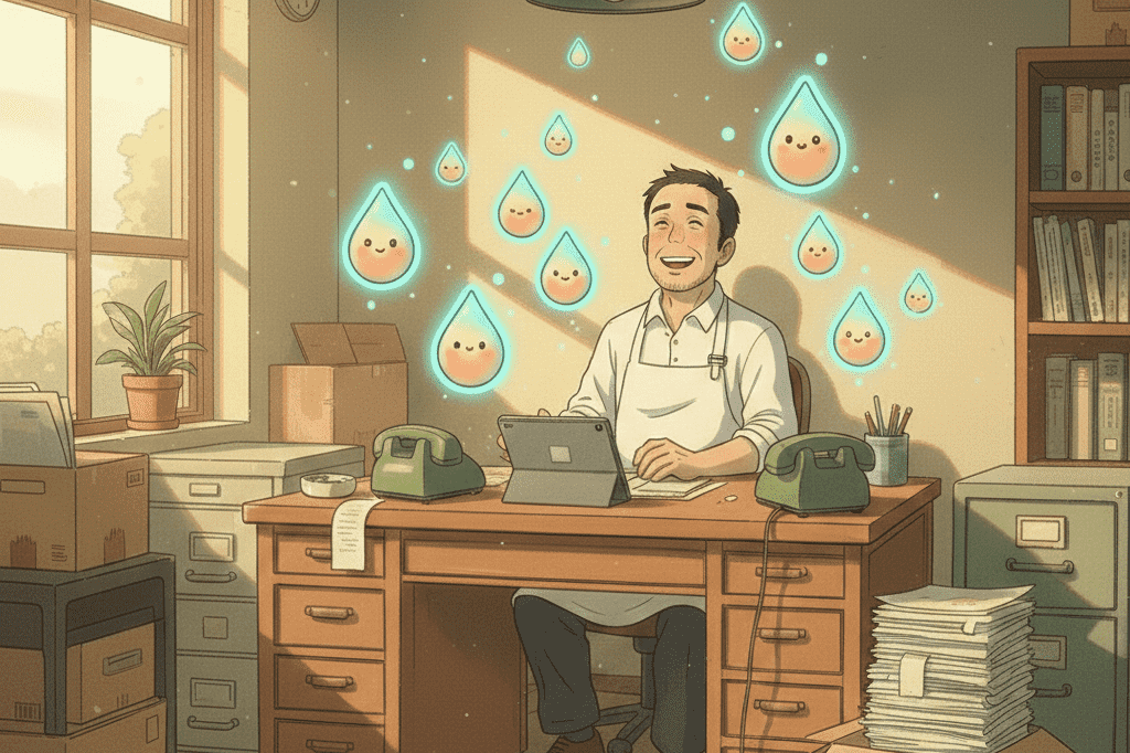 AI導入後：余裕のある経営者